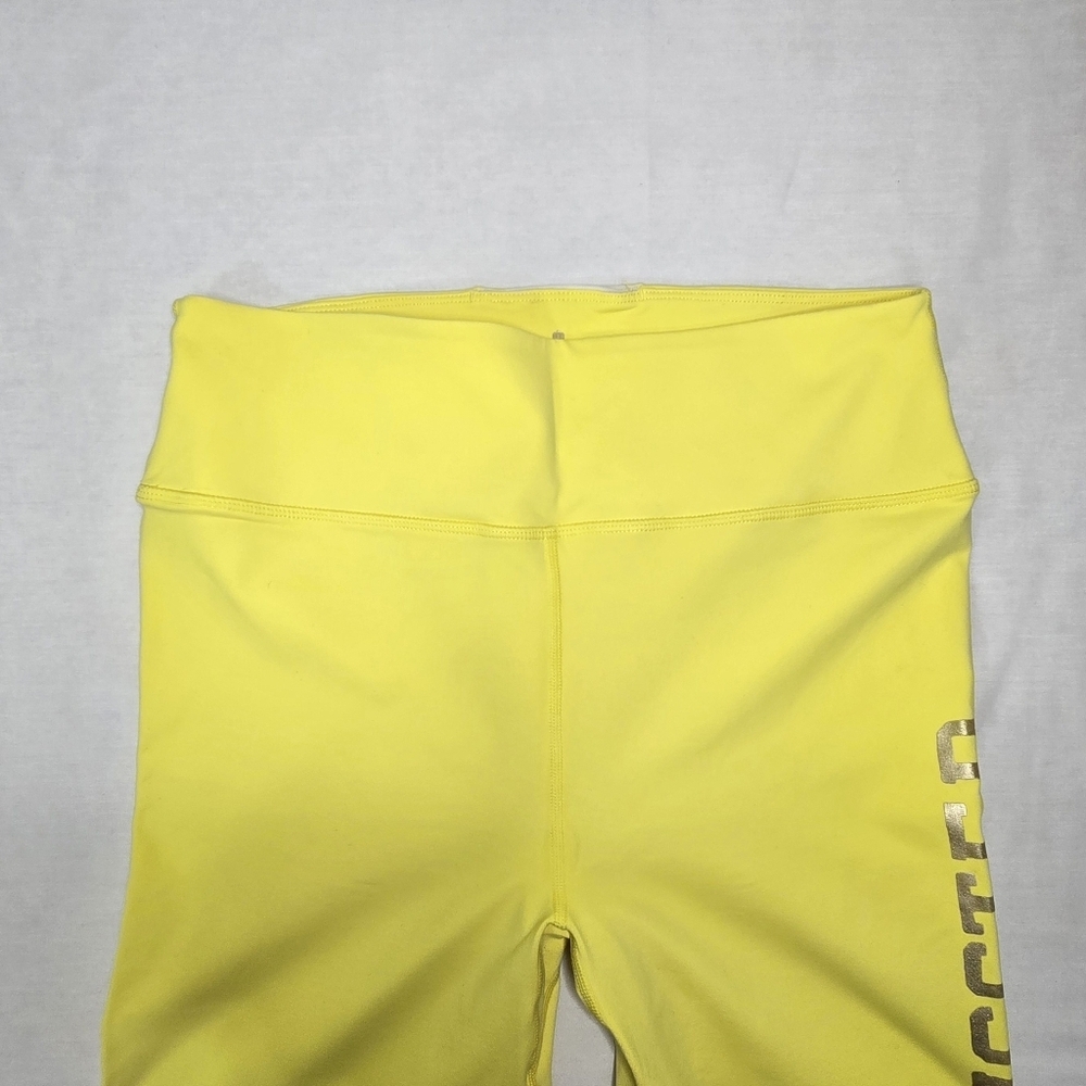Spiritual Gangster Neon Yellow High-rise Full Length Leggings Women's Size Large - Picture 3 of 12